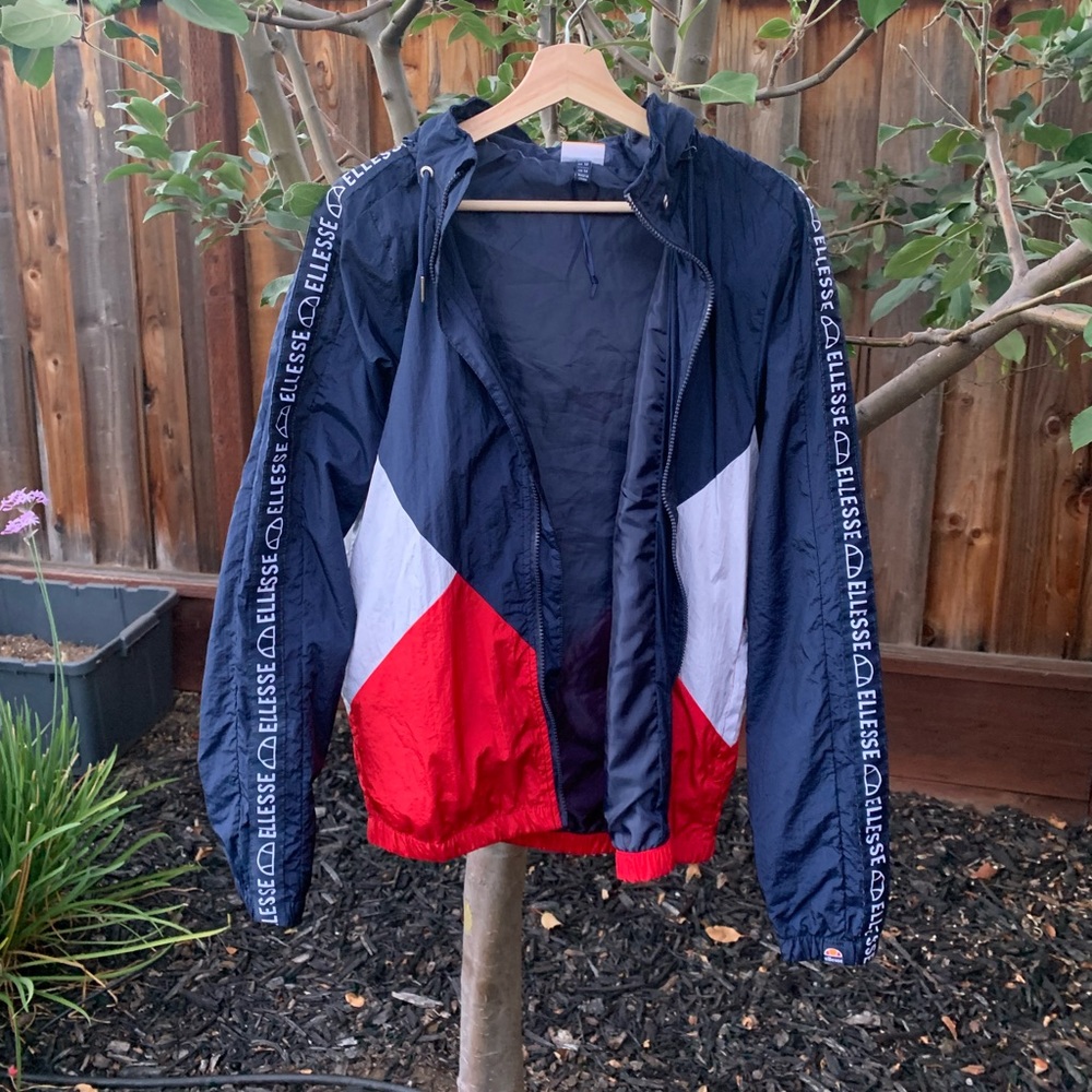 Ellesse Full Zip Navy Windbreaker
